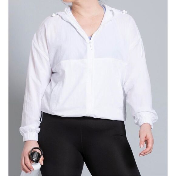 White Mitsubishi Packet Hooded Jacket - Picture 2 of 7